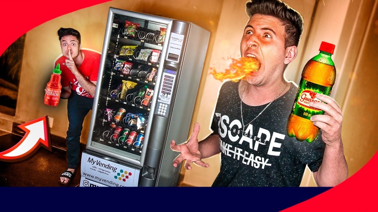 TROLLEI TODOS OS PRODUTOS DA MAQUINA DE VENDAS AUTOMÁTICA!