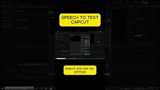 SPEECH TO TEXT CAPCUT PRO