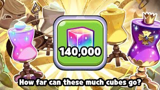 How far can 140,000 rainbow cubes go?✨ screenshot 3