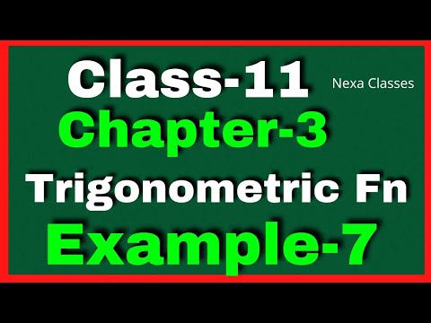 Example 7 Chapter3 Class 11 Math || Example7 Class11 Ch 3 NCERT Math || Chapter3 Example7 Class11