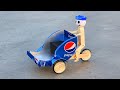 Rickshaw with Robot - tricycle Bike From Pepsi Cans - DIY