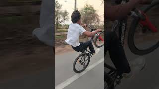 ☠️Highspeed manual on cycle//#cycle #cycling #cyclestunt #viral #viral#shorts #shortsfeed