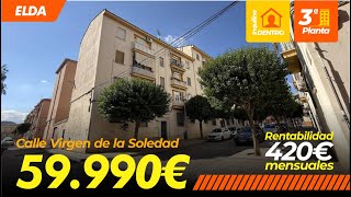 IMBXGR15 // ELDA / CALLE VIRGEN DE LA SOLEDAD 59.990€ / Piso Inquilino Dentro / 420€ Alquiler mes