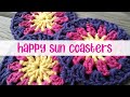 Episode 92: How To Crochet Happy Sun Coasters