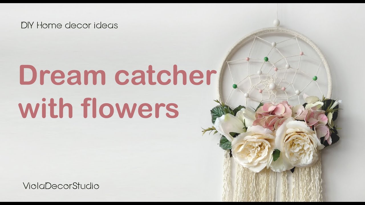 How to Make a Flower Dream Catcher (DIY)