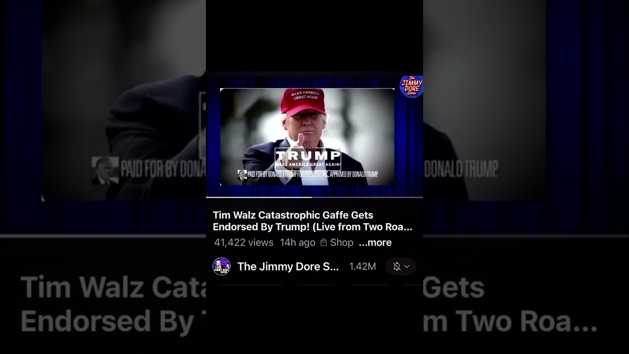 Walz’s Gaffe Endorsed By Trump