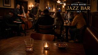 Late Night Jazz Bar 24/7 — Smooth Saxophone & Upright Bass for Relax, Work & Sleep