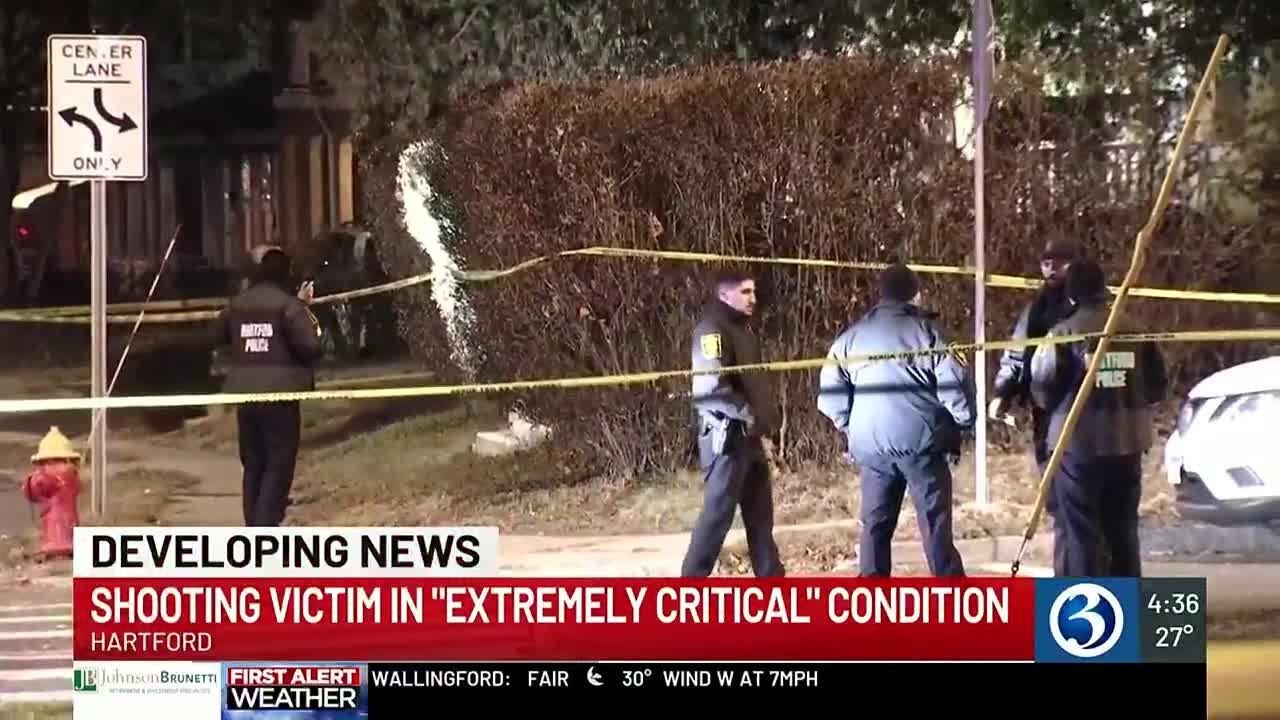 Man listed in extremely critical condition after shooting in Hartford ...