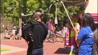 Bagpipe Flash Mob at Curtin University