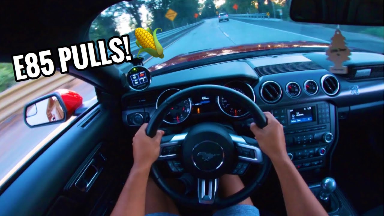 FIRST IMPRESSIONS/PULLS ON MY E85 MUSTANG GT!!