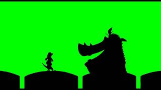 Timon and Pumbaa Interrupt 1 Green Screen