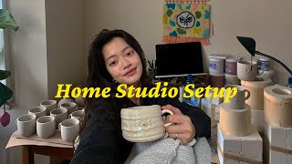 How to Setup a Home Studio for Pottery (and other crafts)