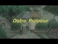 BTS Outro Propose Emotional Love Song Romanized English Lyrics mp3