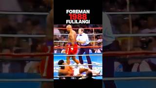 TKO in Round 2 - George Foreman vs Tony Fulilangi 1988 #boxing #heavyweightboxer #georgeforeman