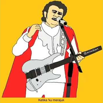 kartun Rhoma irama nyanyikan lagu gala gala..