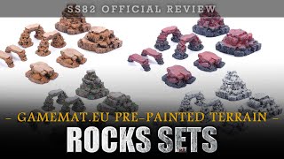 gamemat.eu Rocks Sets: Lava, Snow, Desert & Grassy Pre-painted Terrain | SS82 OFFICIAL REVIEW