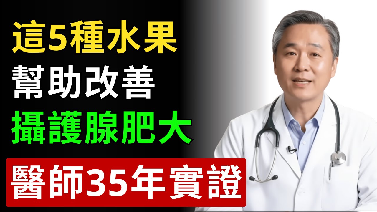 5種水果改善攝護腺肥大 | 張承翰醫師35年經驗分享 | 有研究證實