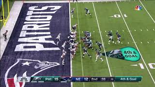 Nick Foles Catches A TD Pass From Trey Burton Before the Half! | Super Bowl 52 Highlights