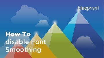 How to Disable Font Smoothing