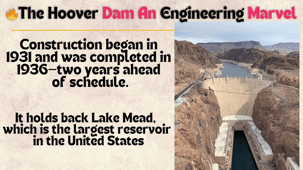 67.🔥The Hoover Dam An Engineering Marvel 🔥 || Learn English And ...