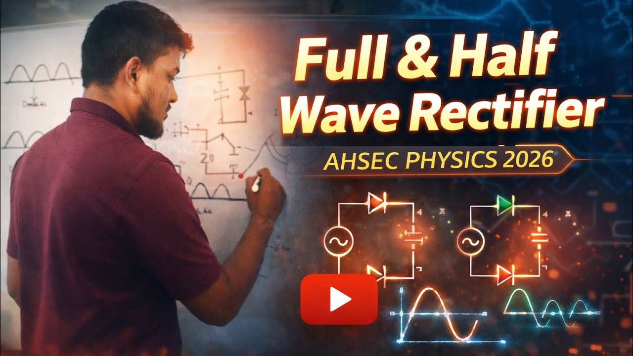 Full & Half wave Rectifier ahsec 2026 physics 