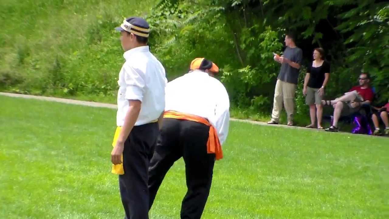 Northville Eclipse scores run in 1860's vintage baseball game YouTube