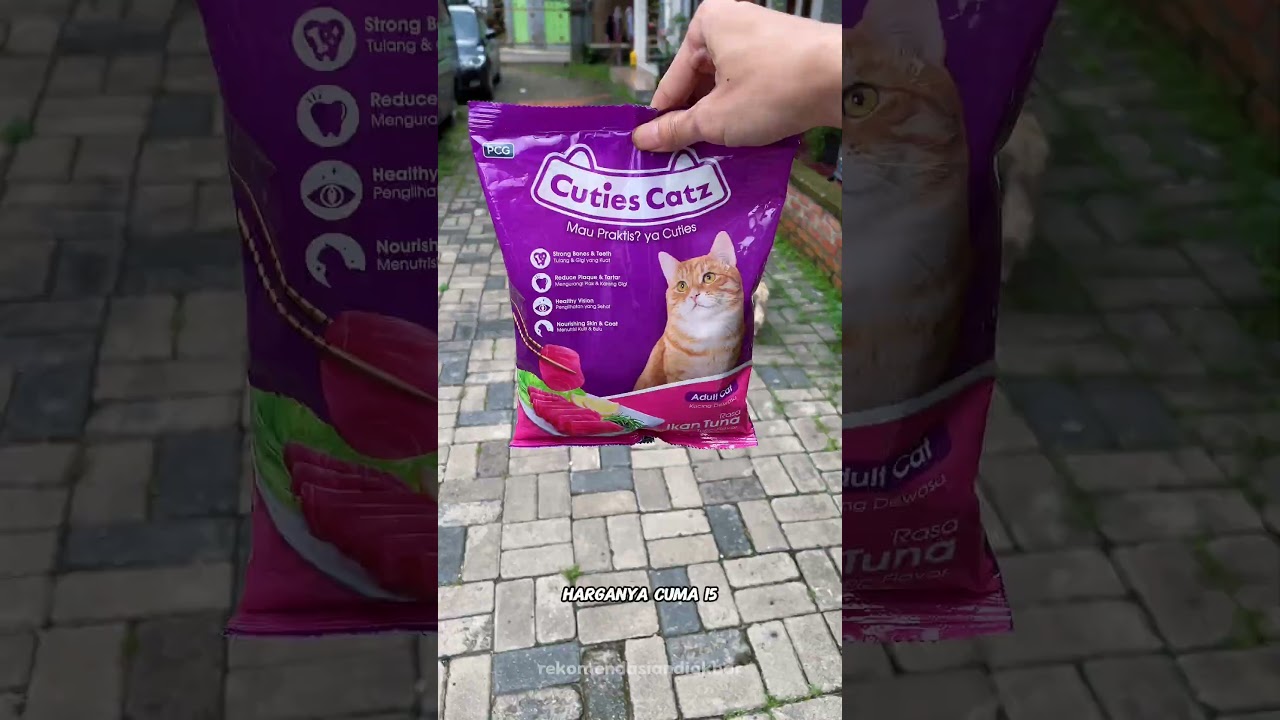 Cuties Catz catfood murah meriah yang di sukai kucing