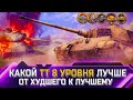 РЕЙТИНГ ТТ 8 УРОВНЯ ✮ ОТ ХУДШЕГО К ЛУЧШЕМУ ✮ world of tanks