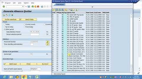 Leave Quota Updation in SAPStaff Branch  CSI Indiapost