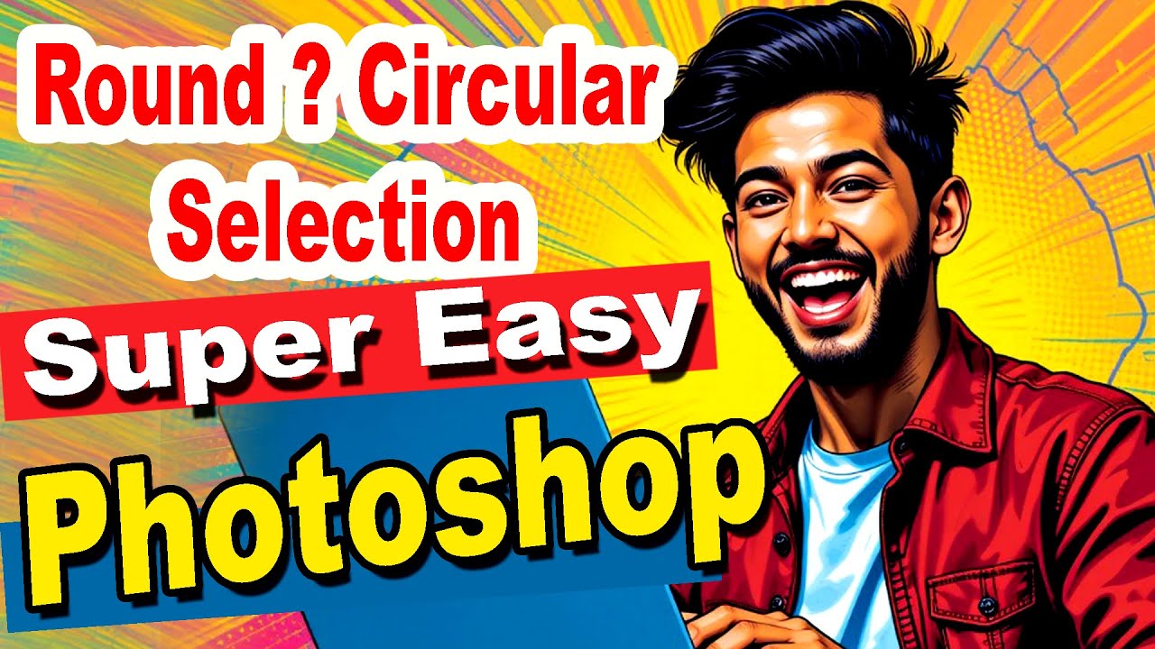 How to select a Circular Shape in Photoshop | Quick & Easy Tutorial