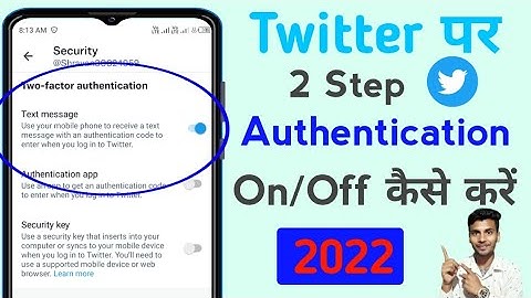 Twitter ka 2 step verification on kaise karen | How to enable 2 step verification on twitter