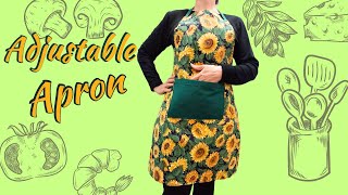 DIY- Sew Easy Adjustable Apron/ sewing tutorial