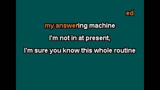 Rupert Holmes - Answering Machine [Karaoke Version]