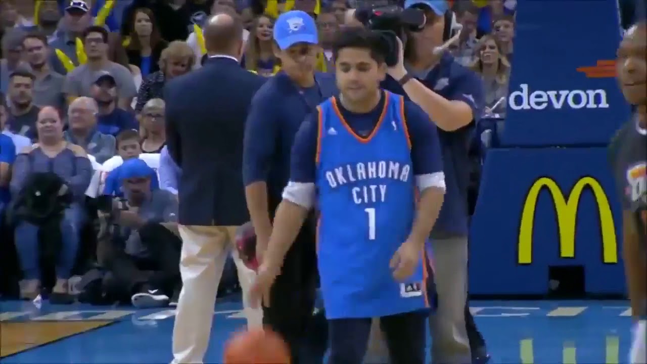 NBA fans half court shots YouTube