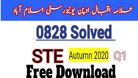 0828 aiou STE solved autumn 2020 | Role of research in higher education | ways to promote research