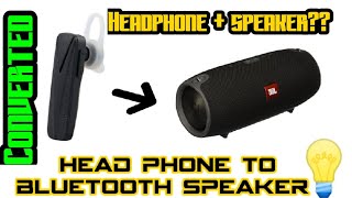 CAN HEADPHONE CONVERTED TO BLUETOOTH SPEAKER??|| MADTECHISTIC