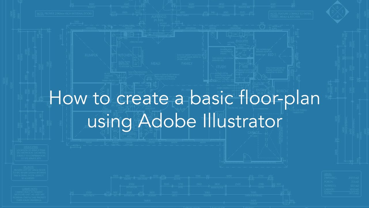 How to create a basic floorplan using Adobe Illustrator