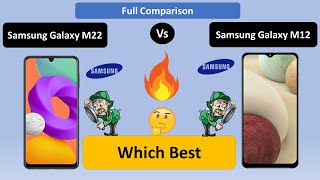 Samsung Galaxy M22 Vs Samsung Galaxy M12 | Full Comparison | GalaxyM22 GalaxyM12 | Techno India