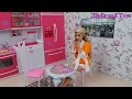 Barbie Doll Video in a DIY Doll Miniature House @Titi Toys and Dolls