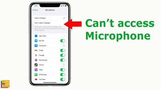 Newly downloaded app can't access microphone | New apps not showing in microphone list iPhone | Fix