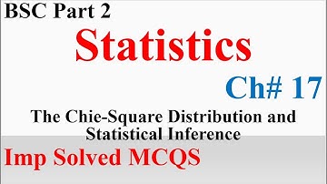 BSC Part 2 | Statistics | Chapter# 17 | Most Important MCQS Solved | Sample Paper | MCQS PU Free