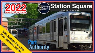 Pittsburgh, PA: Station Square Station Action - Pittsburgh Regional Transit TrAcSe 2022