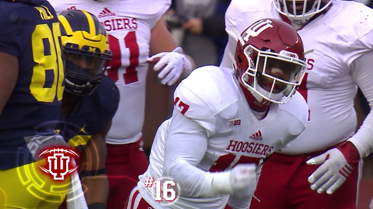 IUFB Top Plays 16 Chris Covington's Sack at Michigan YouTube