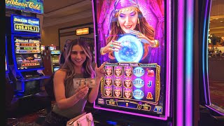 MIND BOGGLING HIT AFTER HIT From This Fortune Teller Slot In Las Vegas!!!