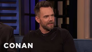 Joel McHale Showed Up To CONAN Two Hours Early | CONAN on TBS