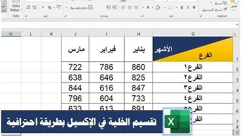 خدع وأسرار الإكسيل| طريقة تقسيم الخلية في إكسيل