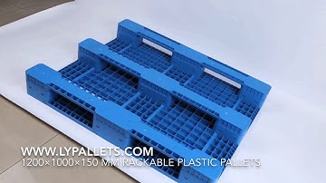 Plastic rackable pallets 48x40 from china - plastic pallets for pallet racking with 1200 kg cap.