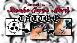 SASUKE Curse Mark TATTOO FULL VIDEO uncut | Oliver Castro Channel