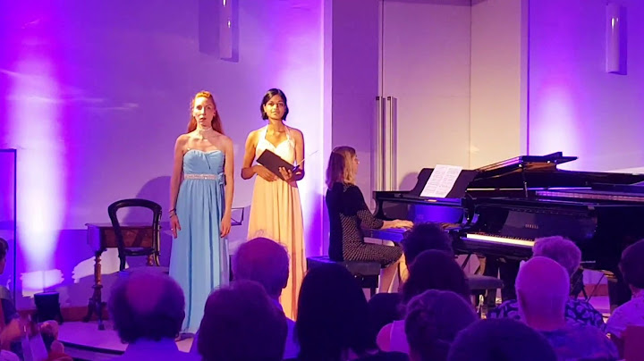 Dominique Dethier and Neelam Brader sing Duet "Wenn ich ein Vöglein wär" by Robert Schumann