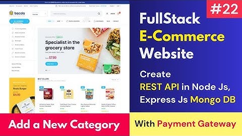 #22 Full Stack E-Commerce Website Using React JS, MongoDB, Express Js, Node Js , Add a new Category
